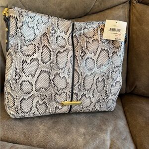 Anne Klein vegan leather, fake python Women's Bag